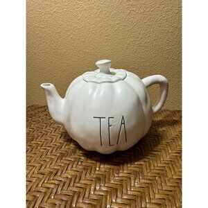 Rae Dunn Artisan Tea Pumpkin Shaped Fall Teapot Halloween Thanksgiving Fall